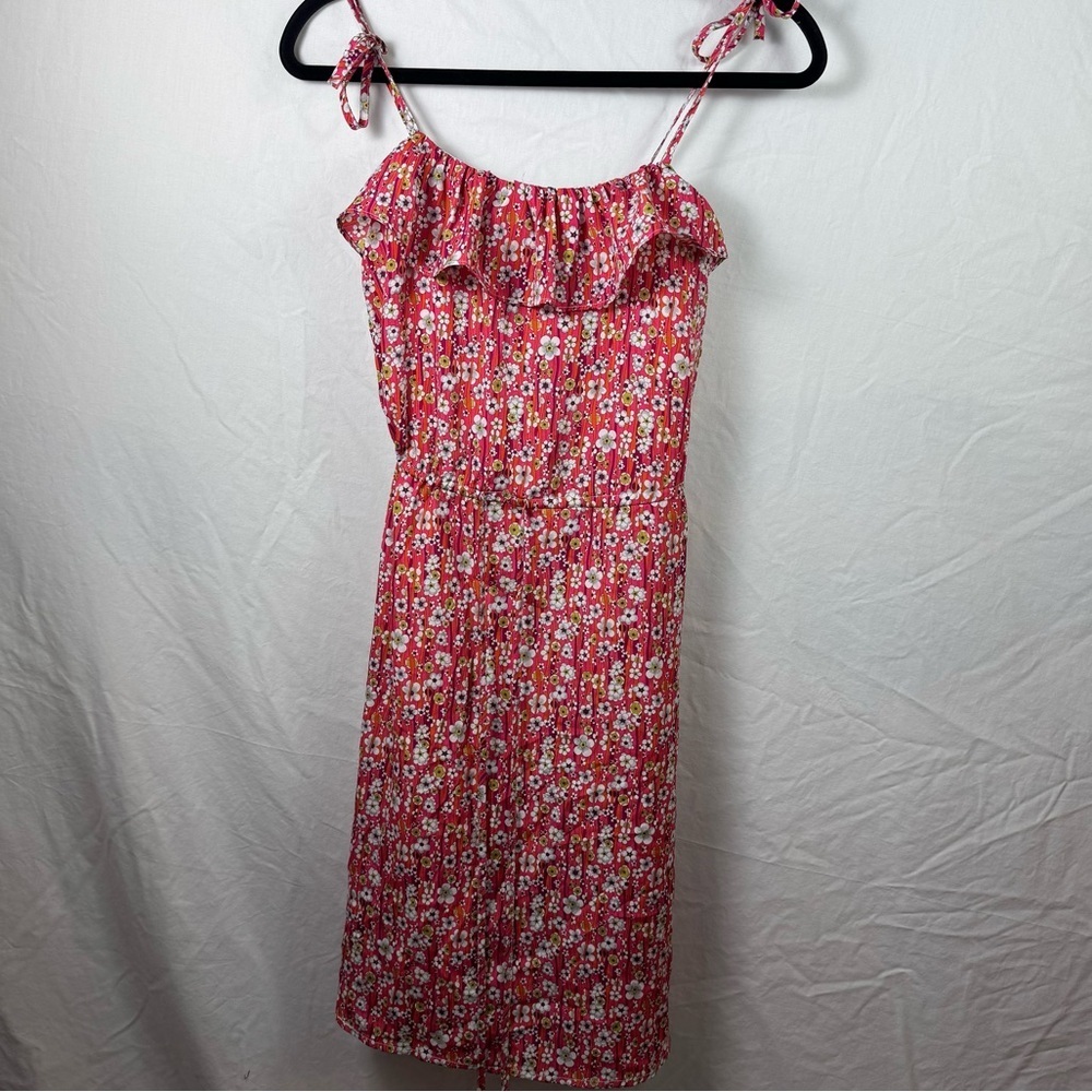 Liberty of London Red Floral Dress Womens Size M